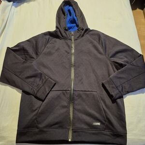 American Eagle Outfitters men's XL black Active Flex black hooded jacket, VGUC